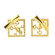 Cuff links with Vatican keys, gold plated 925 silver s5