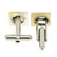Square white mother-of-pearl cufflinks s2