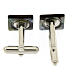 Square grey mother-of-pearl cufflinks s2