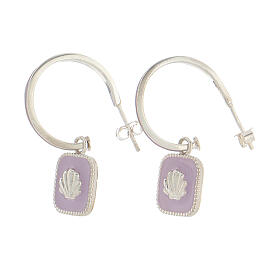 Orecchini Donna In Argento Sterling 925 Con Zirconi Quadrati, Colori Blu, Verde, Rosso, Bianco, In Scatola Regalo