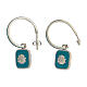 HOLYART Collection Ohrringe aus Silber 925 mit himmelblauer Muschel s1