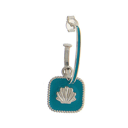 925 silver shell earrings turquoise HOLYART Collection 3