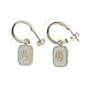 White shell earrings 925 silver HOLYART Collection s1