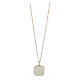 Collana argento 925 conchiglia pendente nero quadrato HOLYART Collection s5