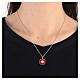 925 silver shell pendant necklace red HOLYART Collection s2