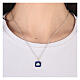 925 silver shell pendant necklace blue HOLYART Collection s2