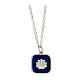 925 silver shell pendant necklace blue HOLYART Collection s1