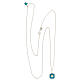 Necklace with two pendants, light blue shell and star, 925 silver, HOLYART Collection s5
