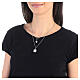 Collier double pendentifs étoile et coquillage émail lilas argent 925 Collection HOLYART s3