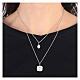 White shell pendant necklace Miraculous Madonna 925 silver HOLYART s2