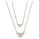 Double necklace with two hearts, 925 silver, HOLYART Collection s3
