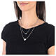 Double chain necklace 2 hearts 925 silver HOLYART Collection s3