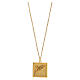 Necklace with ear of wheat pendant, gold plated 925 silver, HOLYART Collection s1