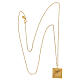 Necklace with ear of wheat pendant, gold plated 925 silver, HOLYART Collection s5