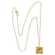 Necklace with ear of wheat pendant, gold plated 925 silver, HOLYART Collection s4