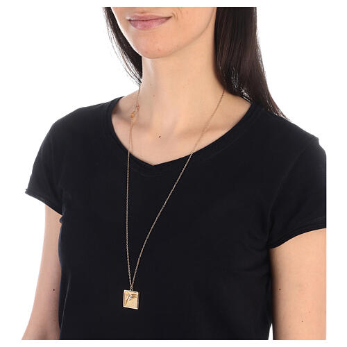 Collana spiga pendente argento 925 doratura gialla HOLYART Collection 3
