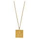 Necklace with ear of wheat pendant, black enamel and gold plated 925 silver, HOLYART Collection s3