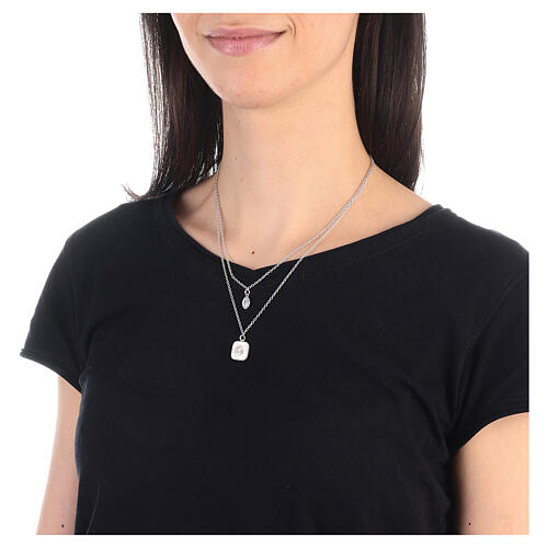 Collana argento 925 doratura gialla pendente spiga nero HOLYART Collection 3