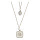 Collana argento 925 doratura gialla pendente spiga nero HOLYART Collection s1