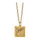 Collana pendente spiga argento 925 doratura gialla HOLYART Collection s1