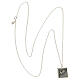 Collana spiga pendente quadrato argento 925 brunito HOLYART Collection s4