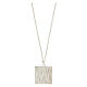 925 silver pendant necklace black square wheat spike HOLYART Collection s5