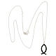 Necklace with black fish-shaped pendant, 925 silver, HOLYART Collection s4