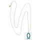 Necklace with light blue fish-shaped pendant, 925 silver, HOLYART Collection s5