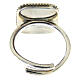 Anello blu conchiglia regolabile argento 925 HOLYART Collection  s5