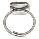 Größenverstellbarer Ring, weiß, Jakobsmuschel, aus 925er Silber, HOLYART Collection s6