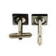 JHS square cufflinks gray mother-of-pearl s2