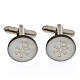 Round gray mother-of-pearl XP cufflinks s1