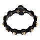 Finger rosary ring 9 kt shiny gold beads 925 silver HOLYART Collection s3