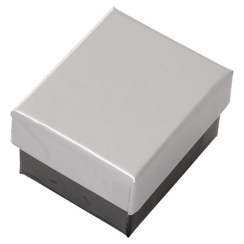 Boutons de manchette ronds avec Chi-Rho nacre noire 3