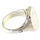 HOLYART Collection unisex verstellbarer Ring aus Silber mit weißem Malteserkreuz  s7
