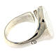 HOLYART Collection unisex verstellbarer Ring aus Silber mit weißem Malteserkreuz  s8