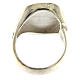 HOLYART Collection unisex verstellbarer Ring aus Silber mit weißem Malteserkreuz  s9