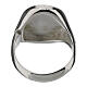 Anillo plata 925 cruz de Malta burdeos unisex ajustable HOLYART Collection s7