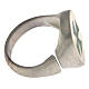 Anello regolabile croce di Malta verde unisex argento 925 satinato HOLYART s5