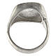 Größenverstellbarer Ring, Malteserkreuz, schwarz, aus 925er Silber, satiniert, HOLYART Collection s6