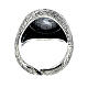Ring 925 silver adjustable LARGE Alpha Omega HOLYART Collection s3