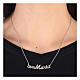 Necklace Ave Maria yellow strass 925 silver chain HOLYART Collection s2
