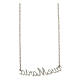 Necklace Ave Maria yellow strass 925 silver chain HOLYART Collection s3