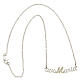 Necklace Ave Maria yellow strass 925 silver chain HOLYART Collection s5