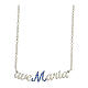 Ave Maria necklace, 925 silver and blue crystals, HOLYART collection s1
