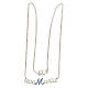 Ave Maria necklace, 925 silver and blue crystals, HOLYART collection s3