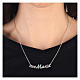 Collier Ave Maria argent 925 strass verts Collection HOLYART s2