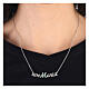 Collana strass verdi Ave Maria catenina argento 925 HOLYART Collection s2