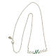 Collana strass verdi Ave Maria catenina argento 925 HOLYART Collection s5