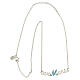 Ave Maria necklace, 925 silver and light blue crystals, HOLYART collection s5